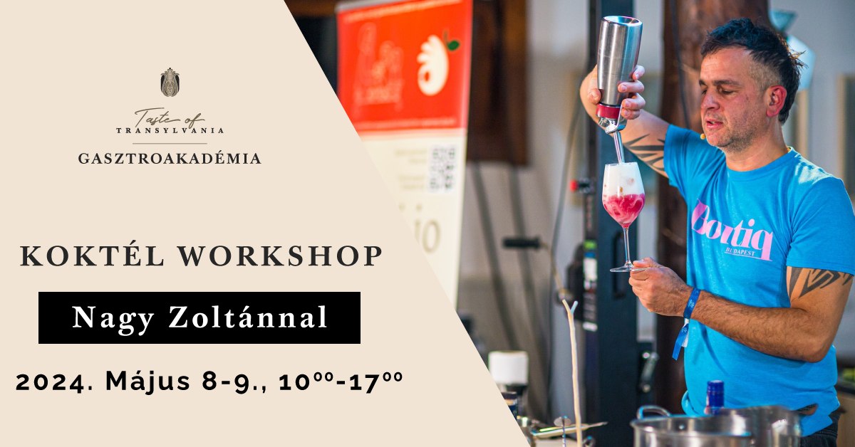 Cocktail workshop with Nagy Zoltán at the Academy of Gastronomy