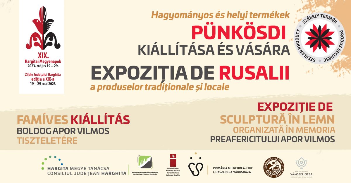 Expoziția de Rusalii a produselor tradiționale și locale 2023